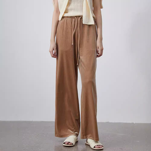 Damen Bequeme Samt-Hose Drune