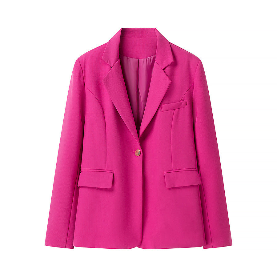 Damen elegante Blazerjacke mit strukturiertem Design und praktischen Taschen Drune