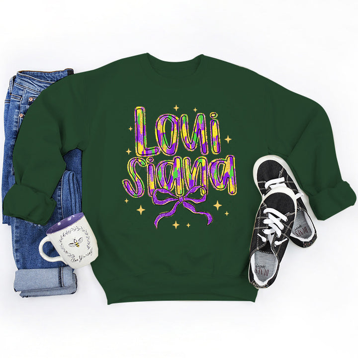 Damen Sweatshirt mit kreativem Schriftzug und weichem Innenfutter Drune
