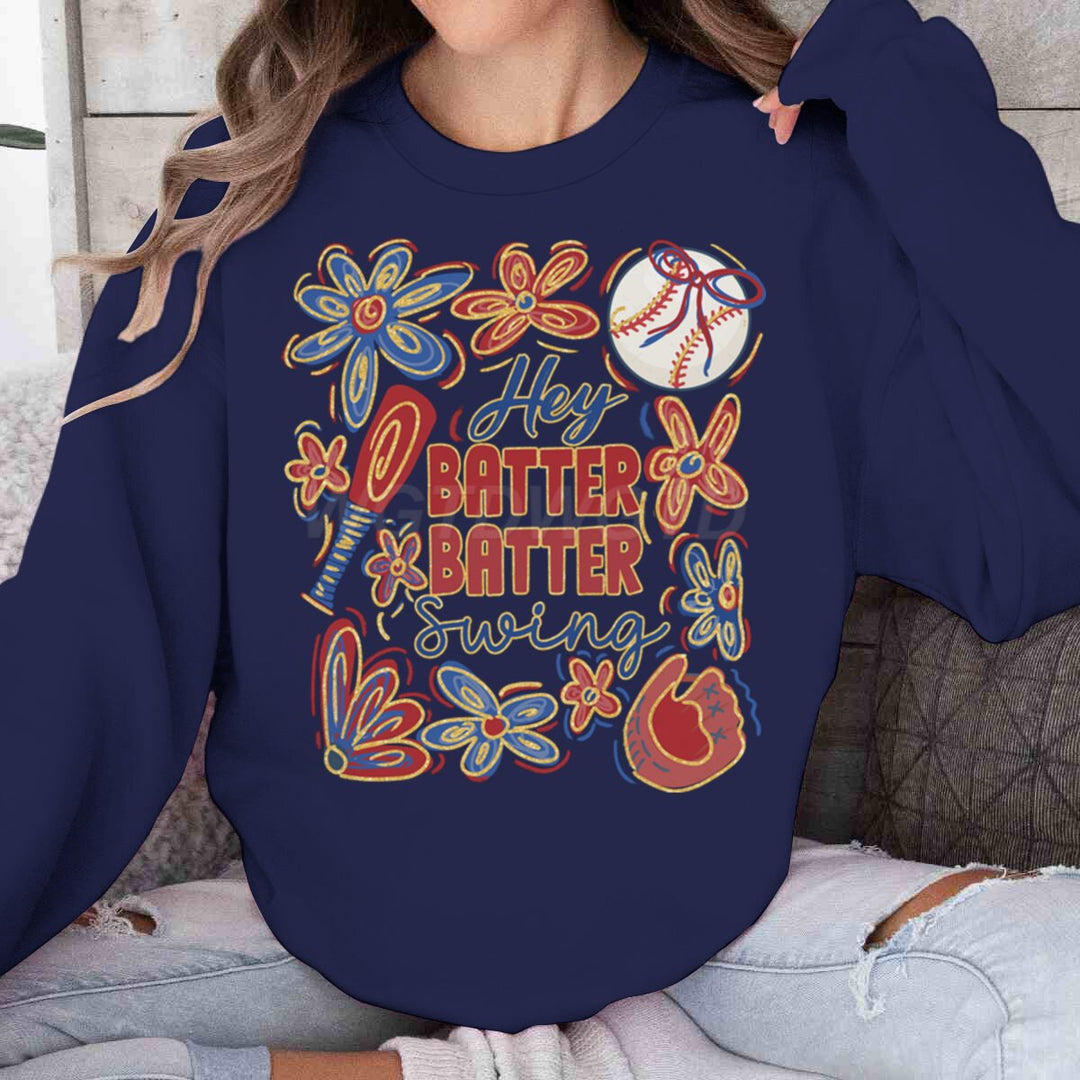 Damen Sweatshirt mit kreativem Baseball-Motiv und lässigem Schnitt Drune