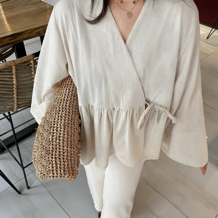 Damen Leichtes Loungewear-Set mit lockerer Passform Drune