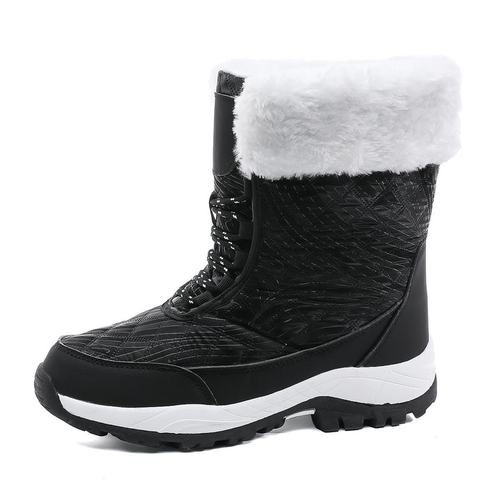 Damen Winterstiefel mit warmem Futter und rutschfester Sohle Drune