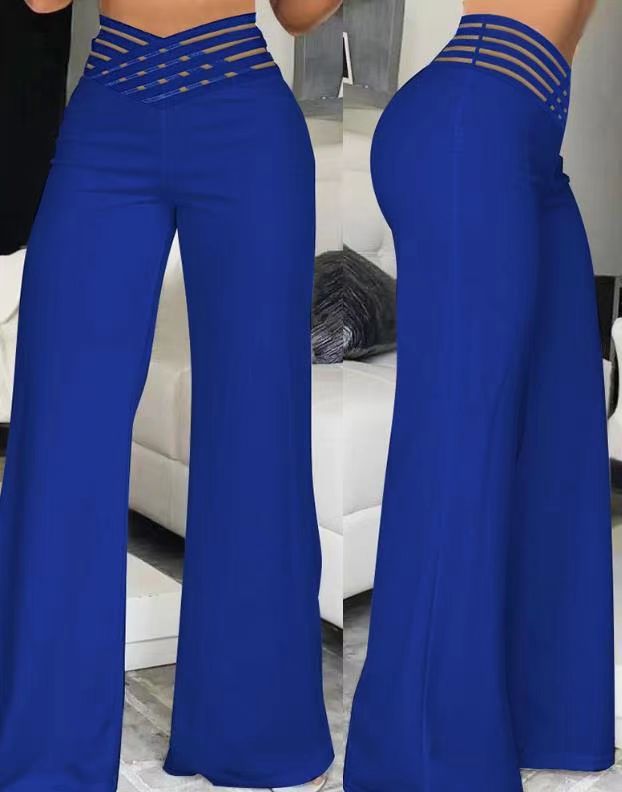 Damen Hochtaillierte Palazzo-Hose Drune