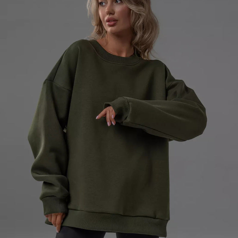 Damen Oversized Sweatshirt mit weiten Ärmeln Drune