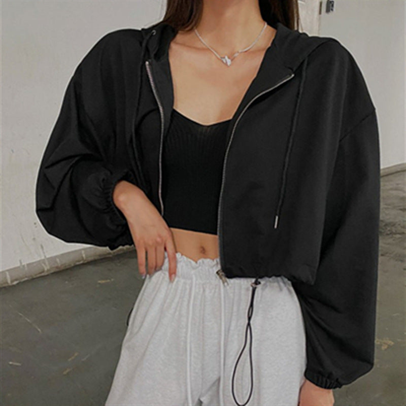 Damen modische cropped Sportjacke Drune