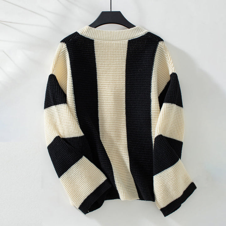 Drune | Gestreifter Strick Strickjacke