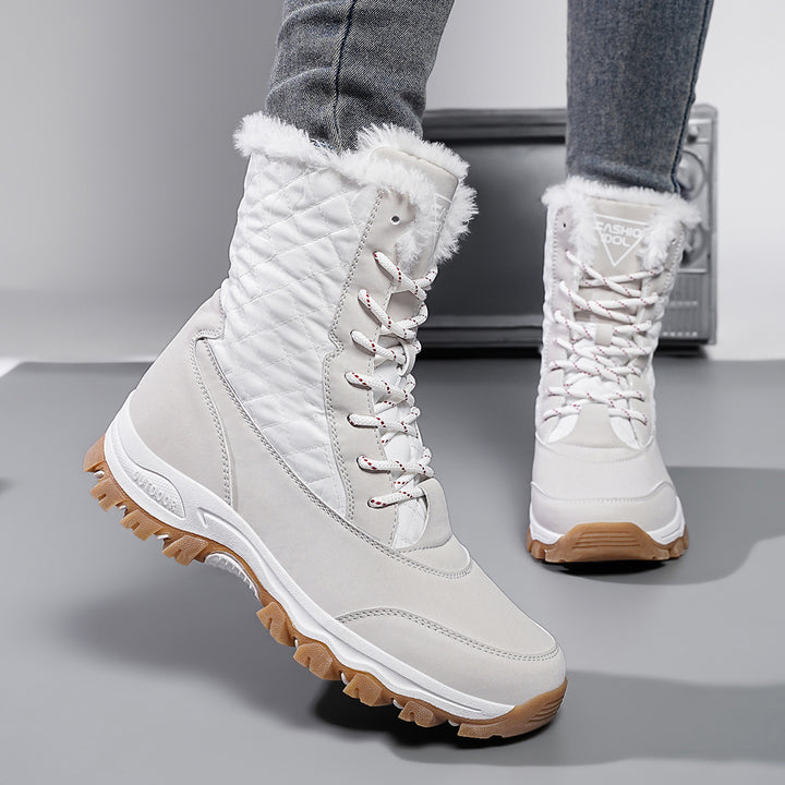 Damen Winterstiefel mit isolierendem Innenfutter und rutschfester Außensohle Drune