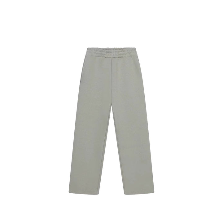 Damen nan weite High‑Waist Loungehose mit hohem Komfortbund, verdeckten Seitentaschen und geradem Bein Drune