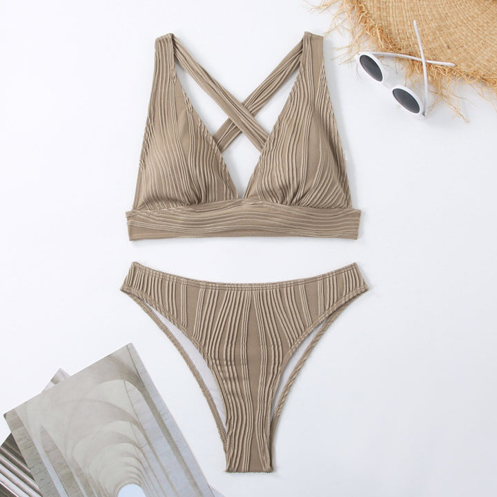Damen Design Bikini mit gerafften Details Drune