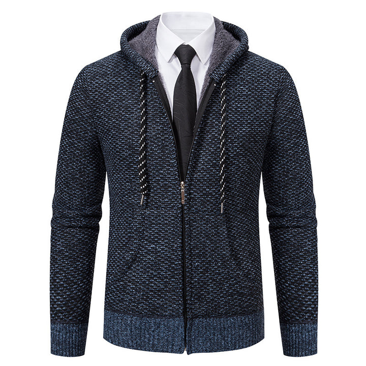 Herren stylische Kapuzenjacke mit weichem Innenfutter und eleganten Akzenten Drune