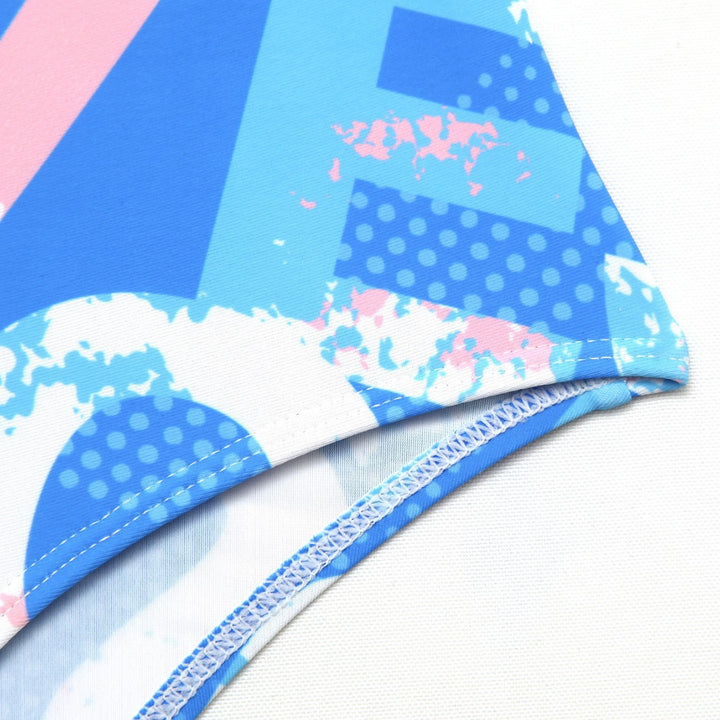 Damen Einteiliger Sportbadeanzug mit grafischem Print Drune
