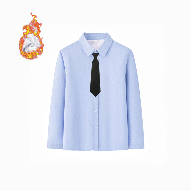 Damen Elegantes Langarmhemd mit weicher Innenseite Drune