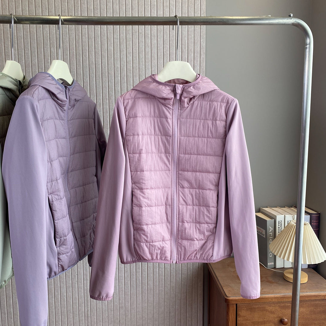 Damen Leichte Hybrid-Jacke mit praktischer Kapuze und isolierenden Einsätzen Drune