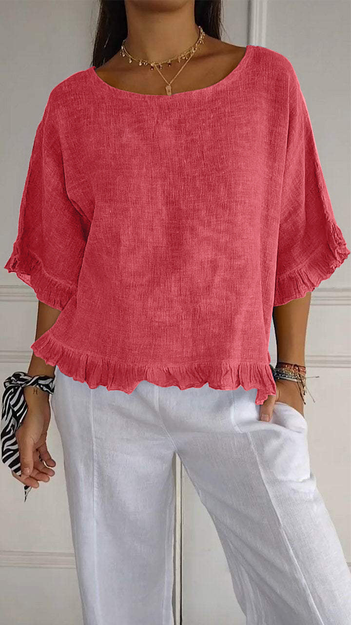 Damen Casual Oversize Shirt Drune