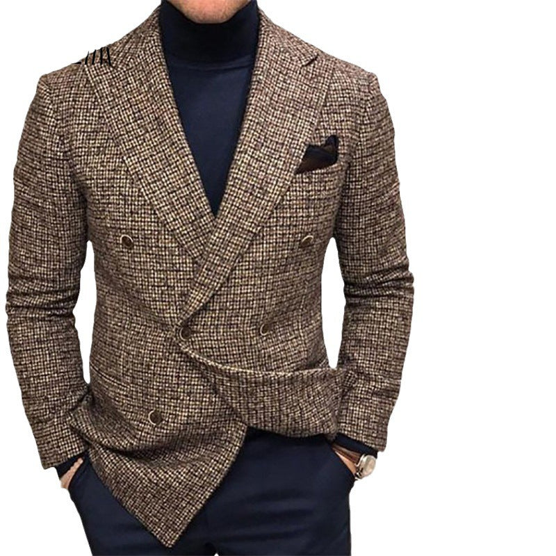 Herren eleganter doppelt gefütterter Blazer Drune