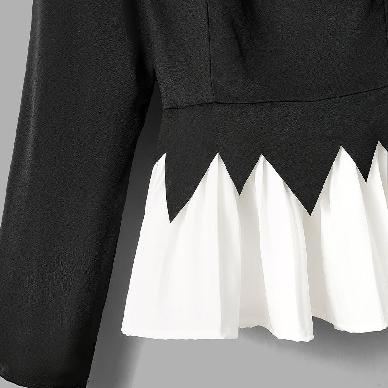 Damen Oberteil mit Rüschendesign und elegantem Schnitt Drune