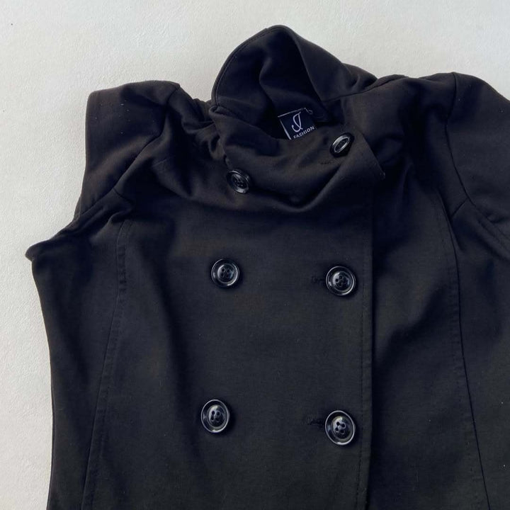 Damen elegantes bodenlanges Oberteil mit Stehkragen Drune