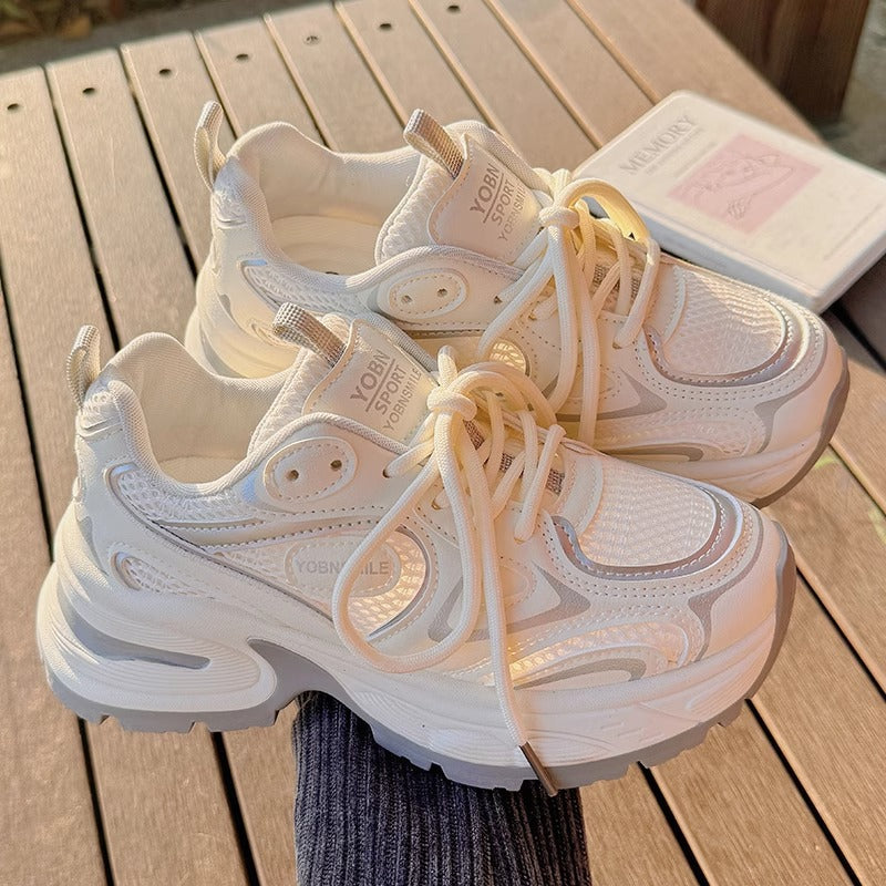 Damen Sportliche Sneakers mit atmungsaktivem Obermaterial und dämpfender Sohle Drune