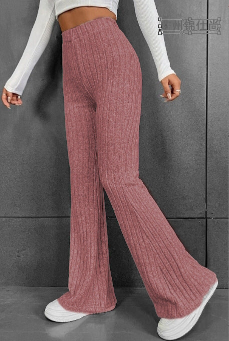 Damen Hochtaillierte Rippstrickleggings Drune