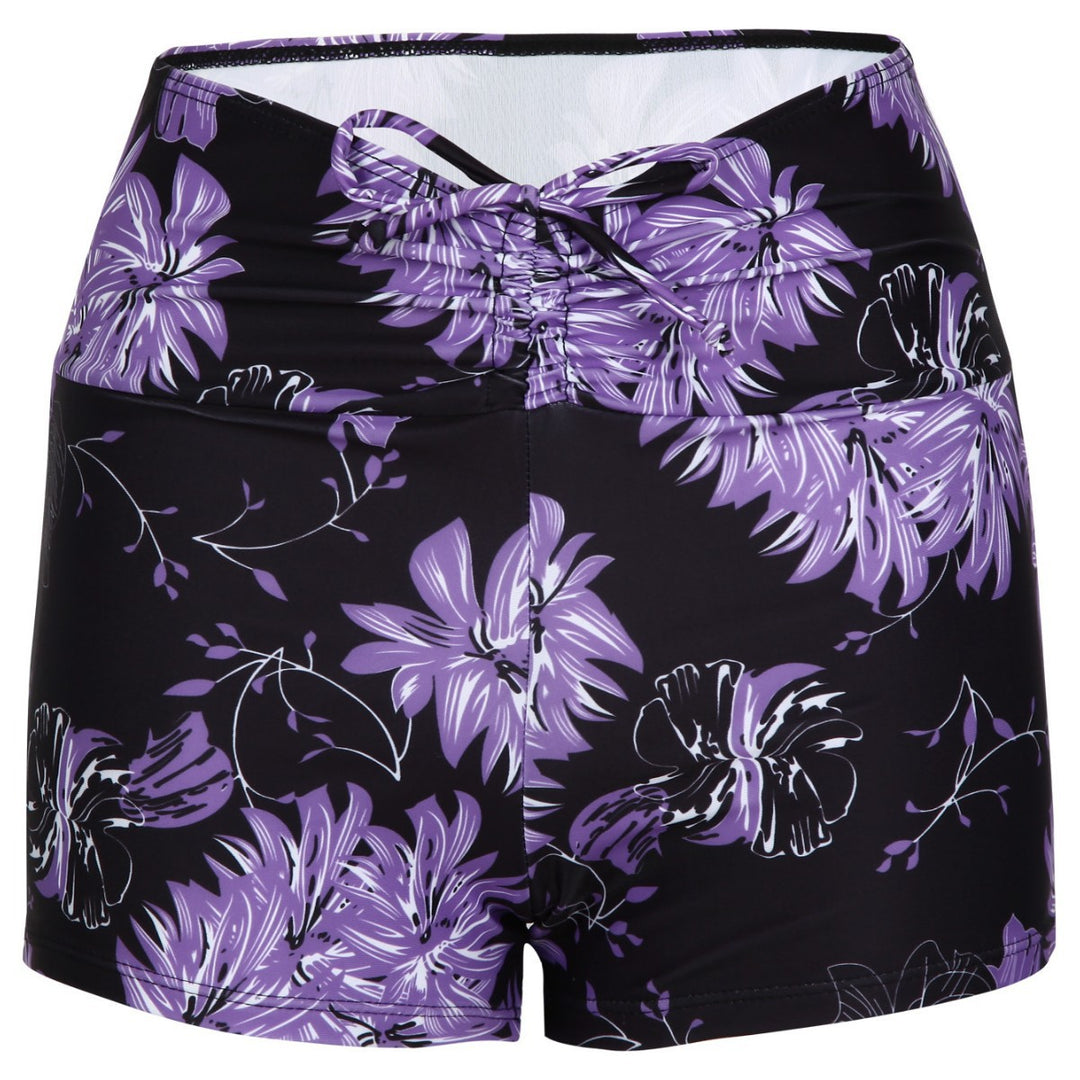Damen Bikini-Höschen mit hohem Bund und raffinierten Rüschendetails Drune