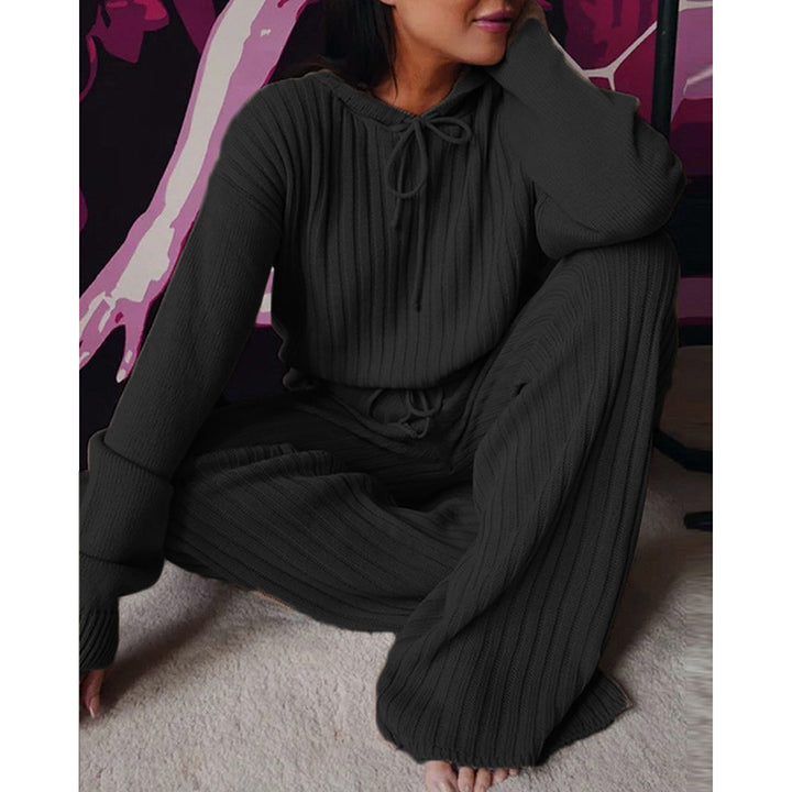 Damen Gemütlicher Pullover und Hose Set Drune