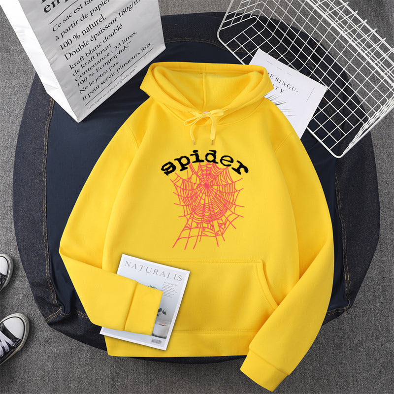 Damen Kapuzensweater mit kreativem Spinnenmotiv Drune