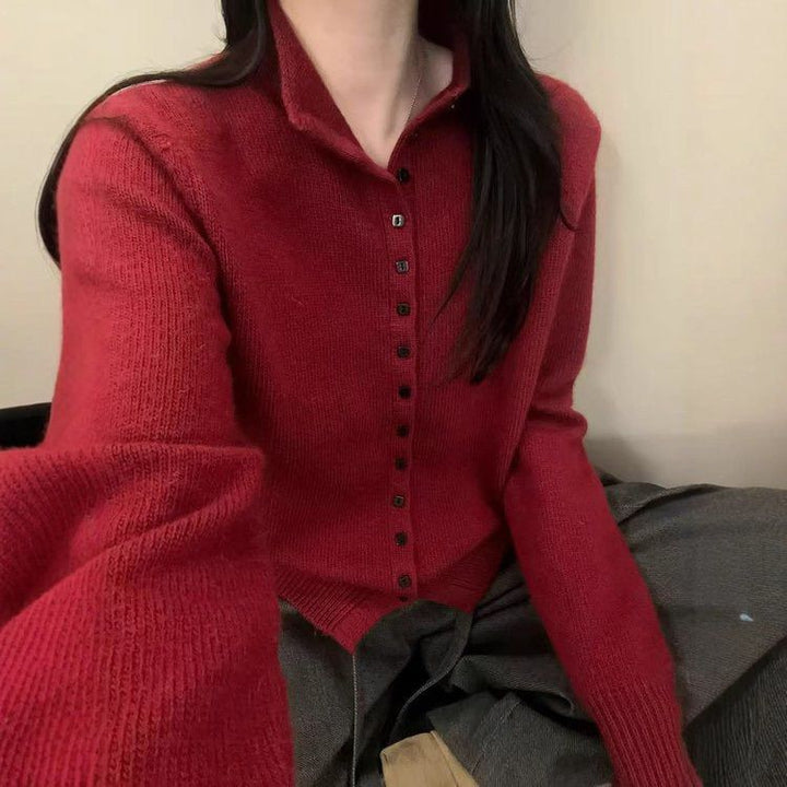 Damen Warmer Strickcardigan Drune