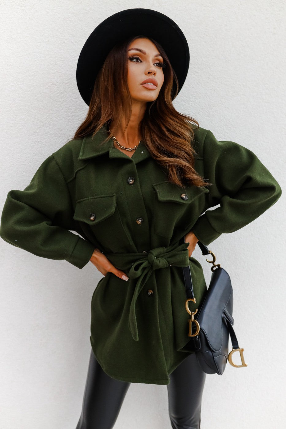 Damen elegante Utility-Jacke mit taillierten Schnitt und praktischen Taschen Drune