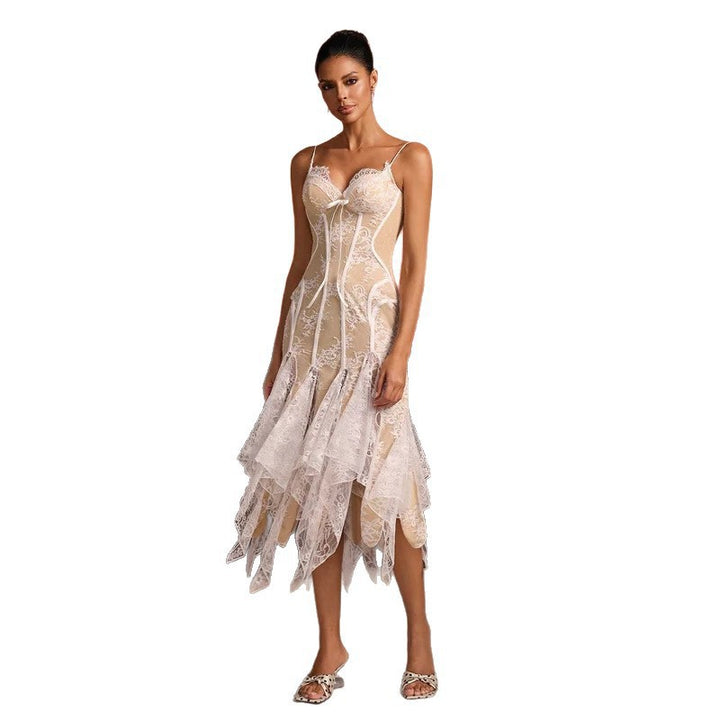 Damen Spitzen-Corsage mit verführerischen Details Drune