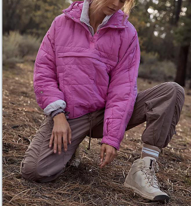 Damen Übergröße Steppjacke mit Kapuze Drune