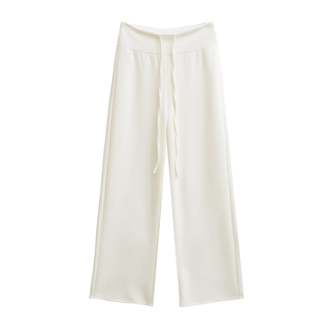 Damen weite Sporthose mit flexiblem Taillenzug Drune
