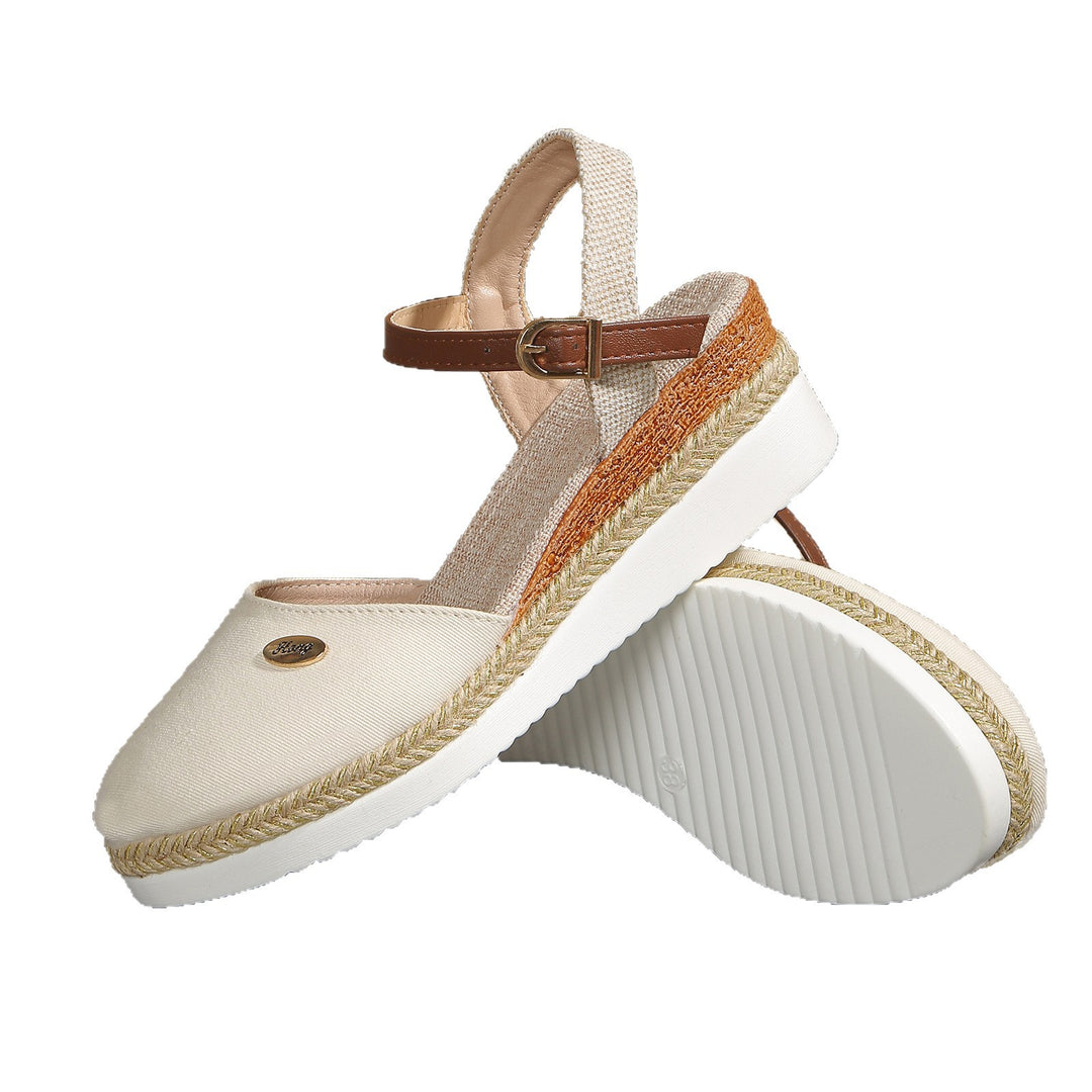 Damen Espadrilles mit eleganter Schnalle Drune