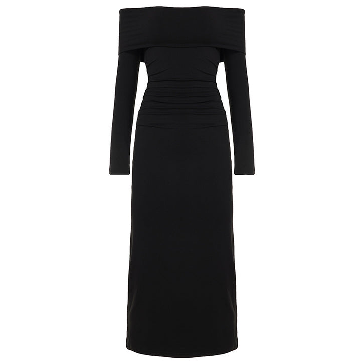 Damen Schickes Abendkleid mit Off-Shoulder Design Drune