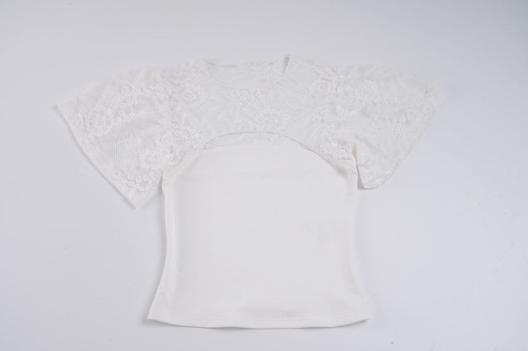 Damen Spitzenbluse mit Cut-Outs Drune