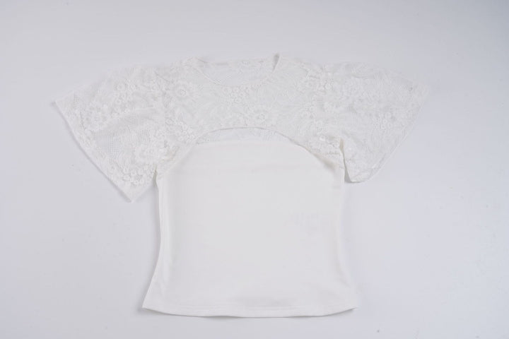 Damen Spitzenbluse mit Cut-Outs Drune