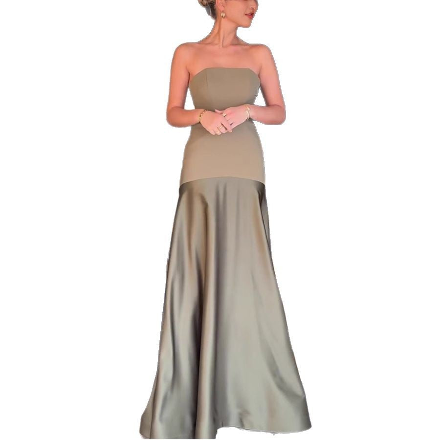 Damen Abendkleid mit elegantem Bustier-Oberteil und schwingendem Saum Drune