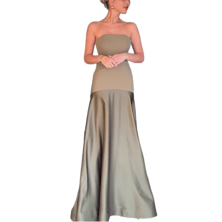 Damen Abendkleid mit elegantem Bustier-Oberteil und schwingendem Saum Drune
