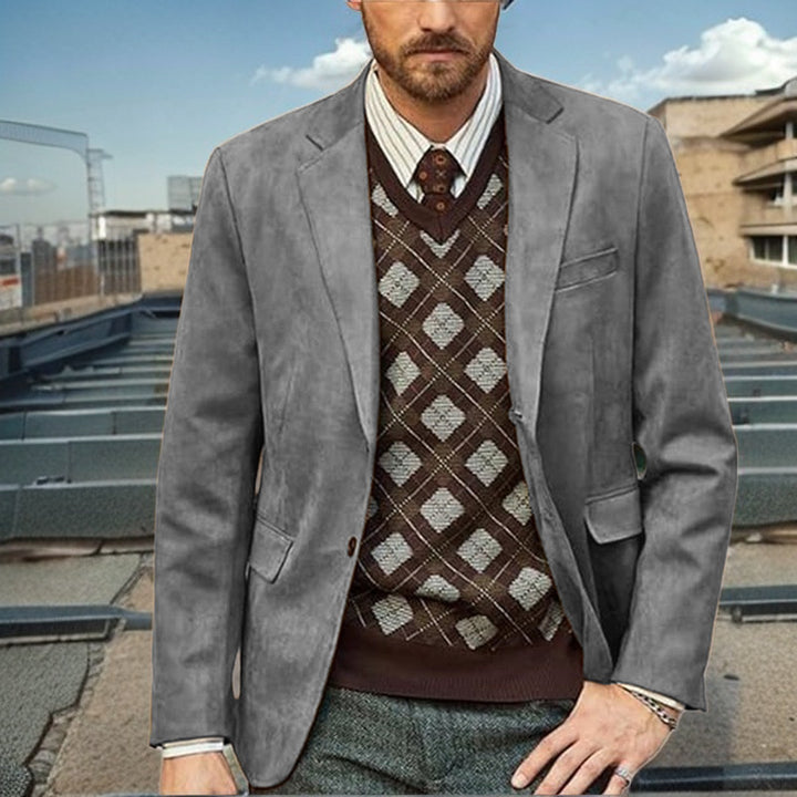 Herren modischer Anzugblazer aus feinster Wolle Drune