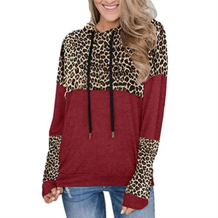 Damen Kapuzenpullover im stylishen Leopardenmuster und lässigem Schnitt Drune