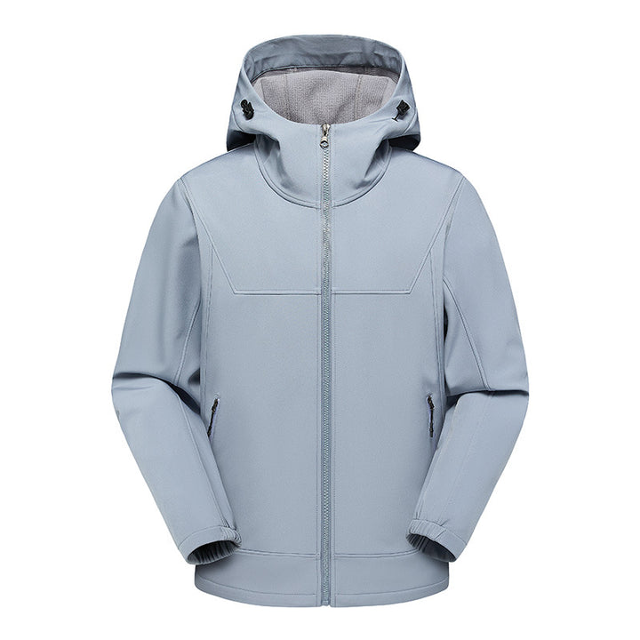 Herren technische Multifunktionsjacke mit verstellbarem Kapuzenkragen und wasserabweisendem Material Drune