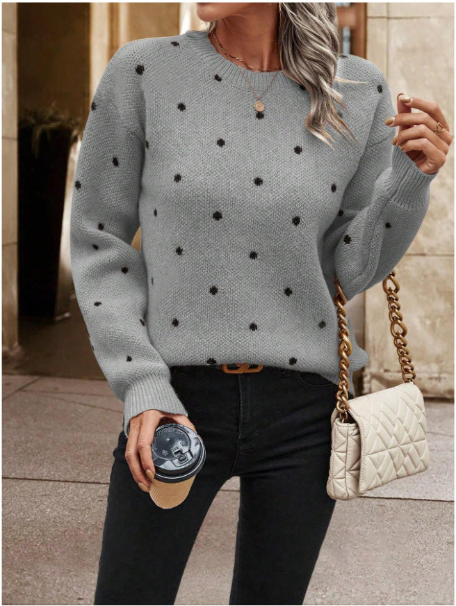 Damen Pullover mit verspieltem Muster und komfortablem Schnitt Drune