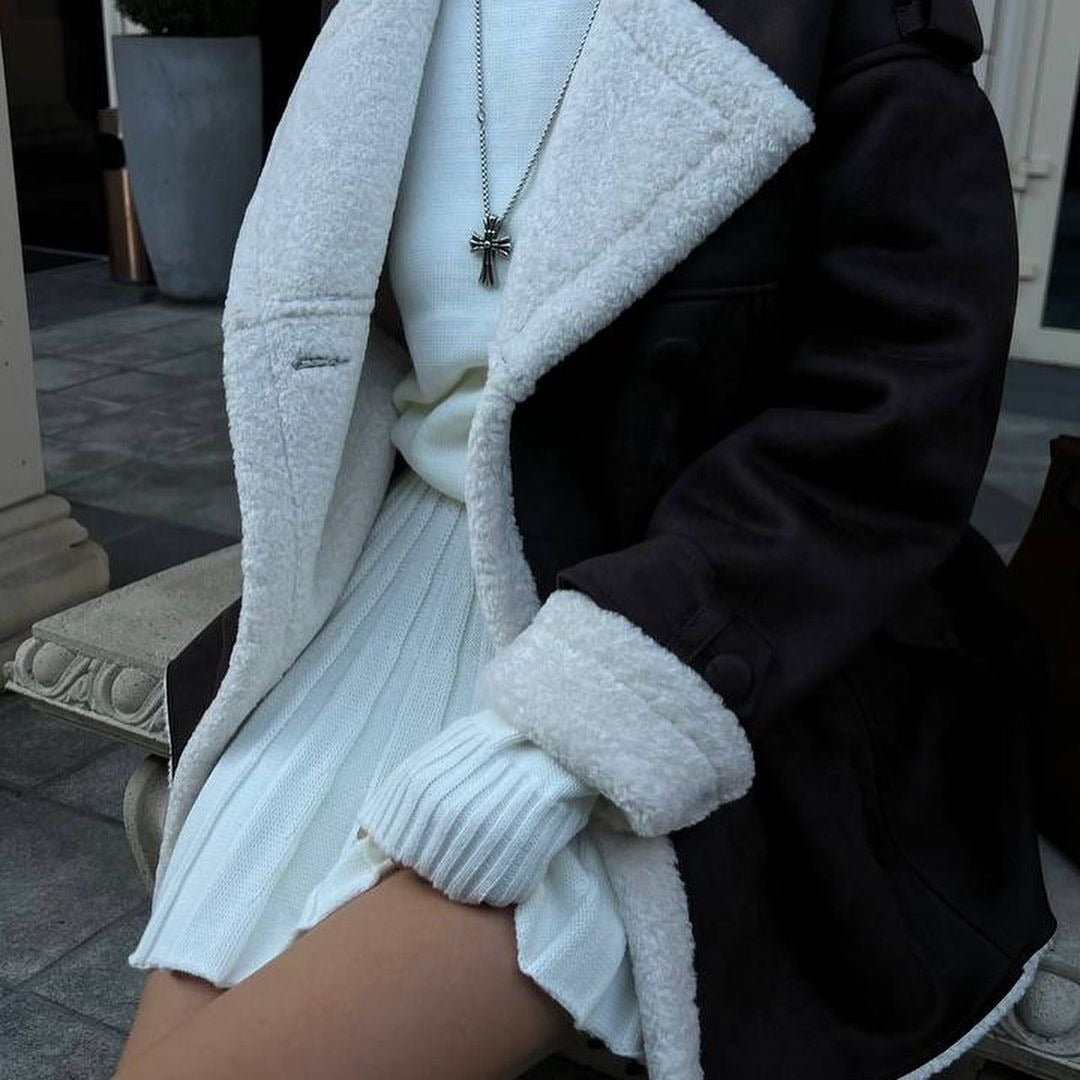 Damen modische Elegante Oversize-Mantel Drune