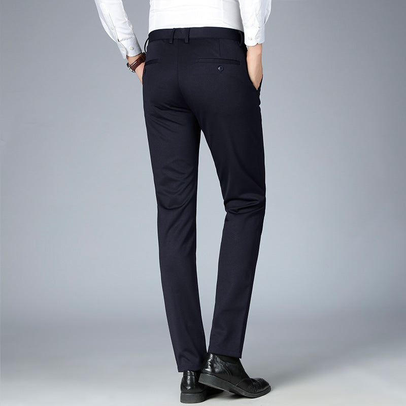 Herren elegante Anzughose mit schmalem Schnitt Drune