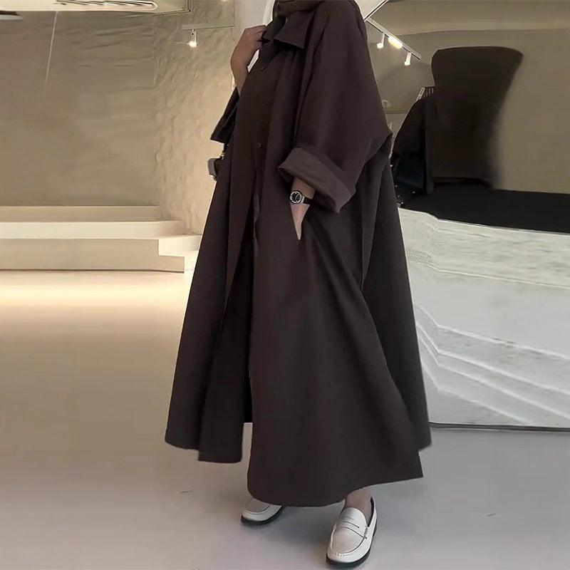 Damen modisches Hemdkleid mit Langarm und eleganter Passform Drune