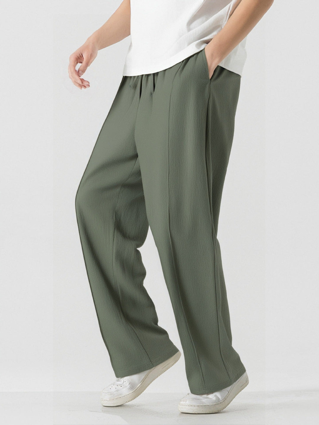 Herren Elegante, weite Freizeithose aus atmungsaktivem Gewebe Drune