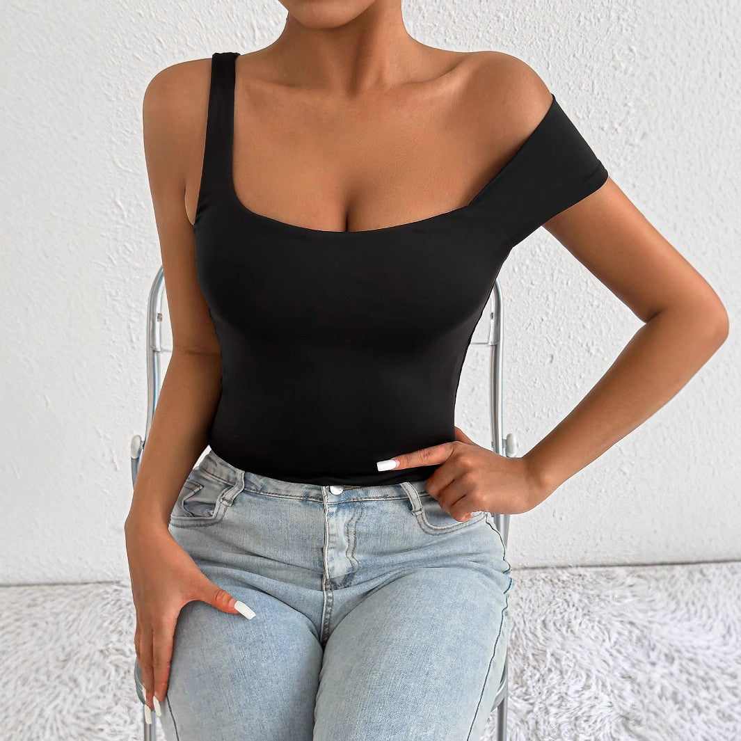Damen Off-Shoulder Körperoberteil mit figurbetontem Schnitt Drune