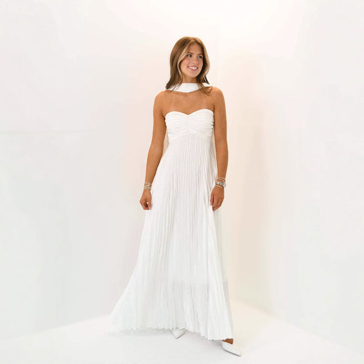 Damen elegante Maxi-Röcke mit Faltenwurf Drune