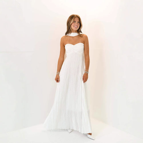 Damen elegante Maxi-Röcke mit Faltenwurf Drune