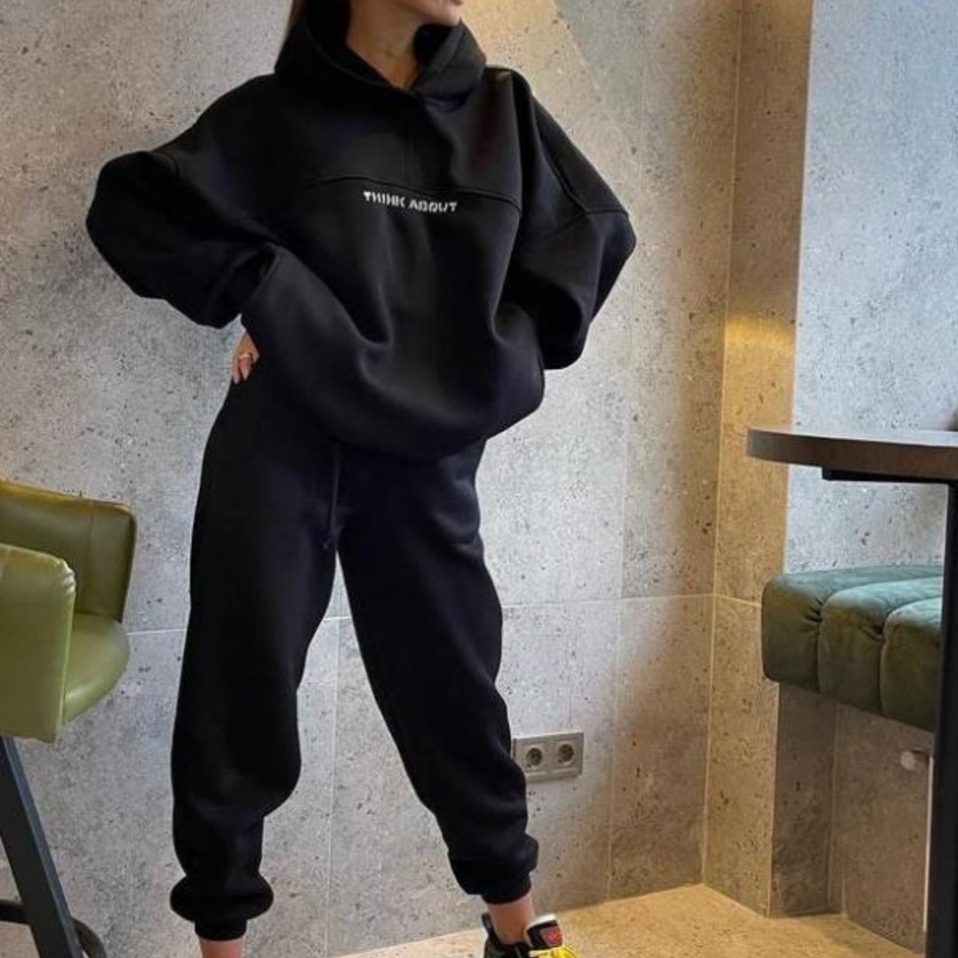 Damen Sportliches Oversized-Loungewear-Set Drune