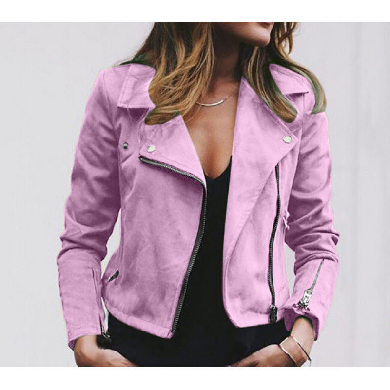 Damen Bikerjacke mit modernem Schnitt und glattem Obermaterial Drune